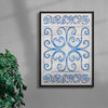Blue Dreams contemporary wall art print by KBAR studio - sold by DROOL