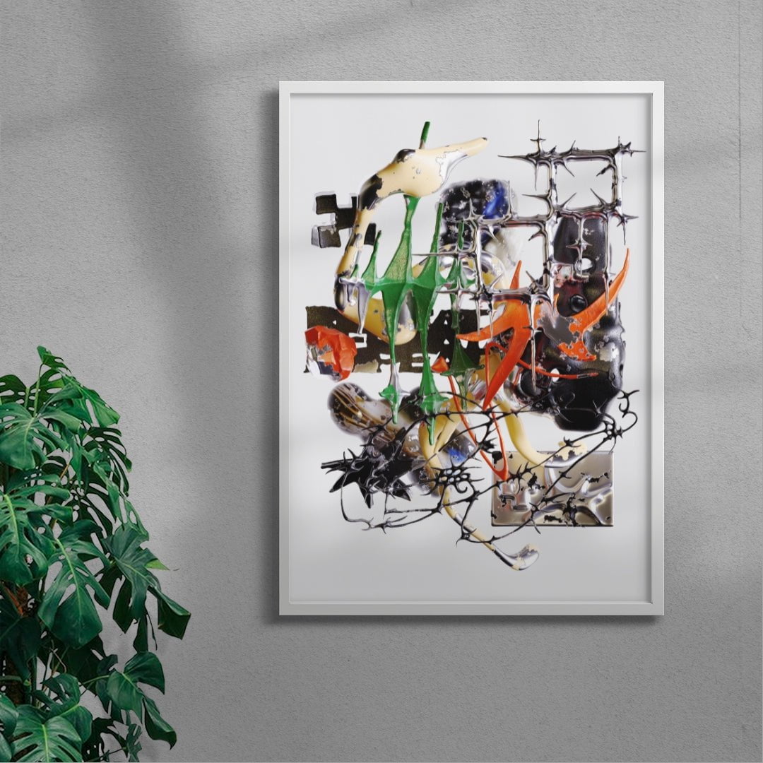 Noise Kit contemporary wall art print by Kitasavi - sold by DROOL