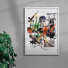 Noise Kit contemporary wall art print by Kitasavi - sold by DROOL