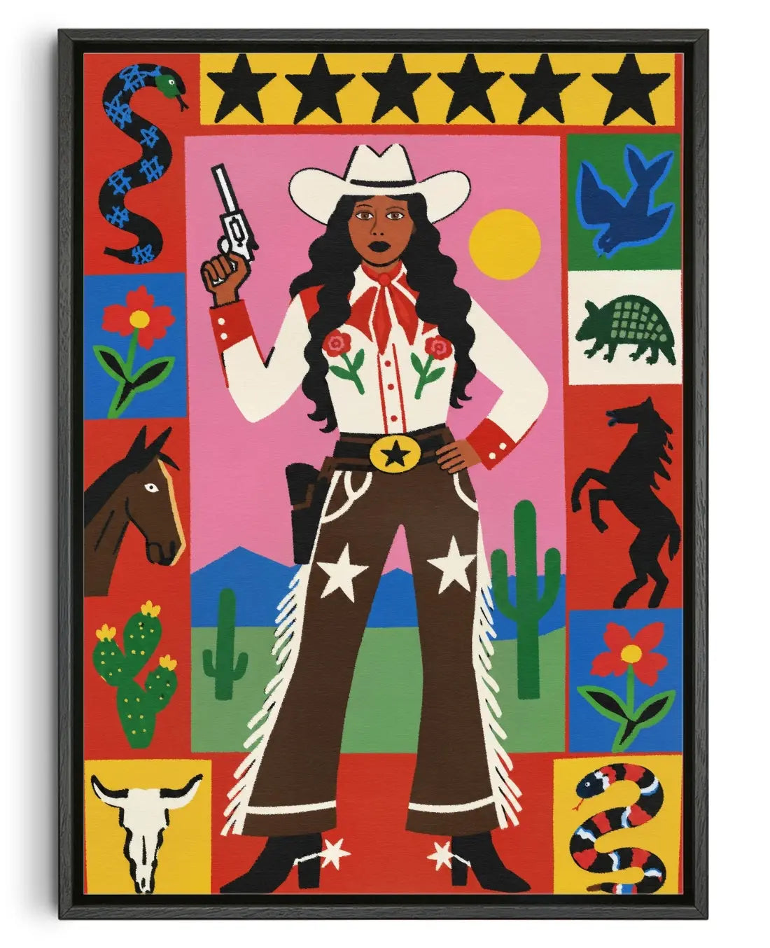 Sweet, but Deadly contemporary canvas print by Xela - sold by DROOL