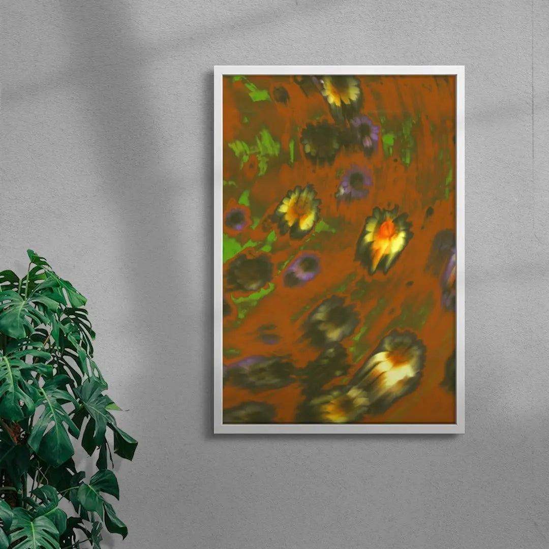 Sinking field contemporary wall art print by Omar Belattar - sold by DROOL