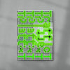 Poster 19 contemporary canvas art print by Gang Buron-Yi - sold by DROOL