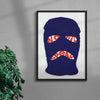 Speak no evil contemporary wall art print by Max Blackmore - sold by DROOL