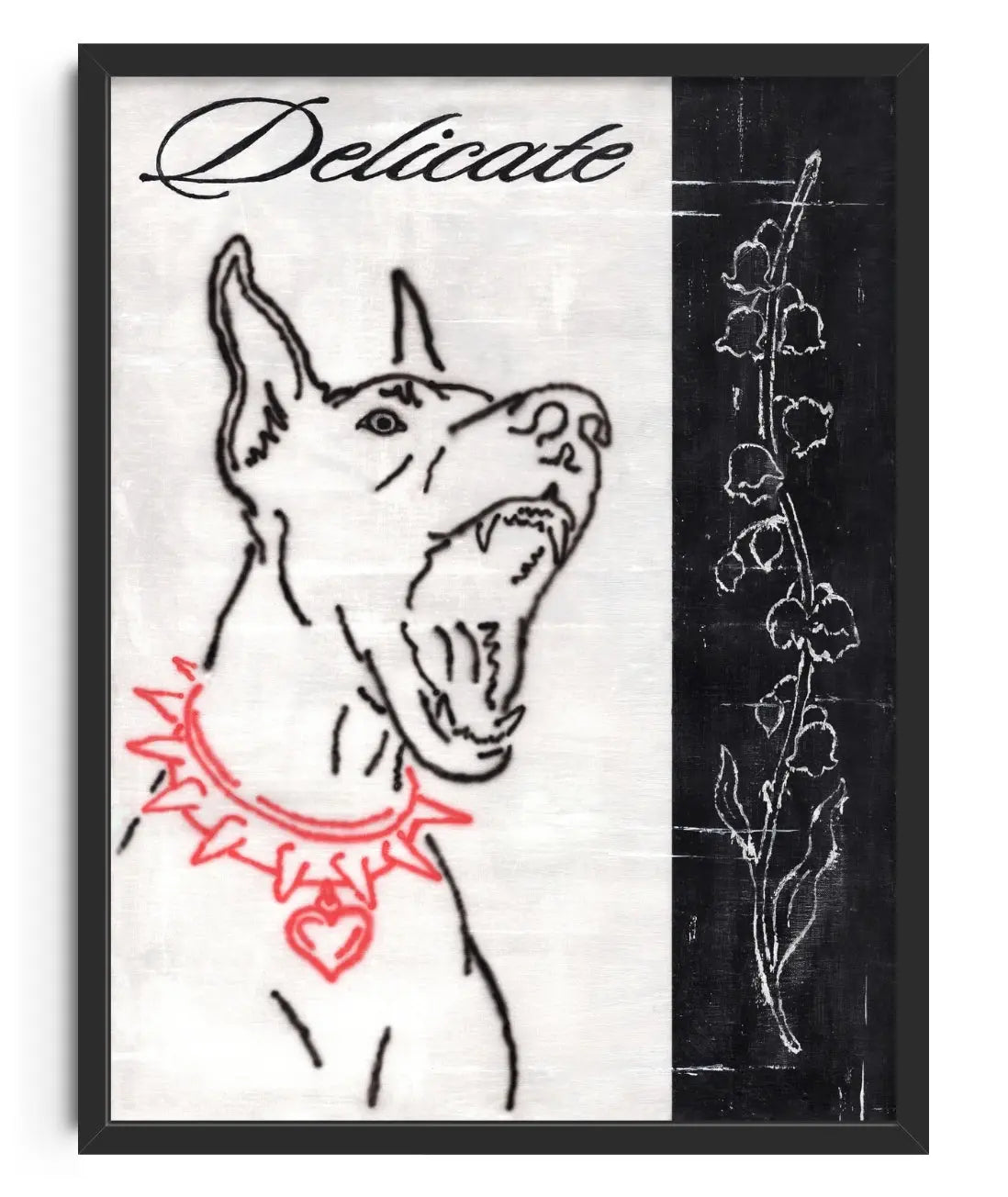 Delicate contemporary art print by Alexander Khabbazi - sold by DROOL