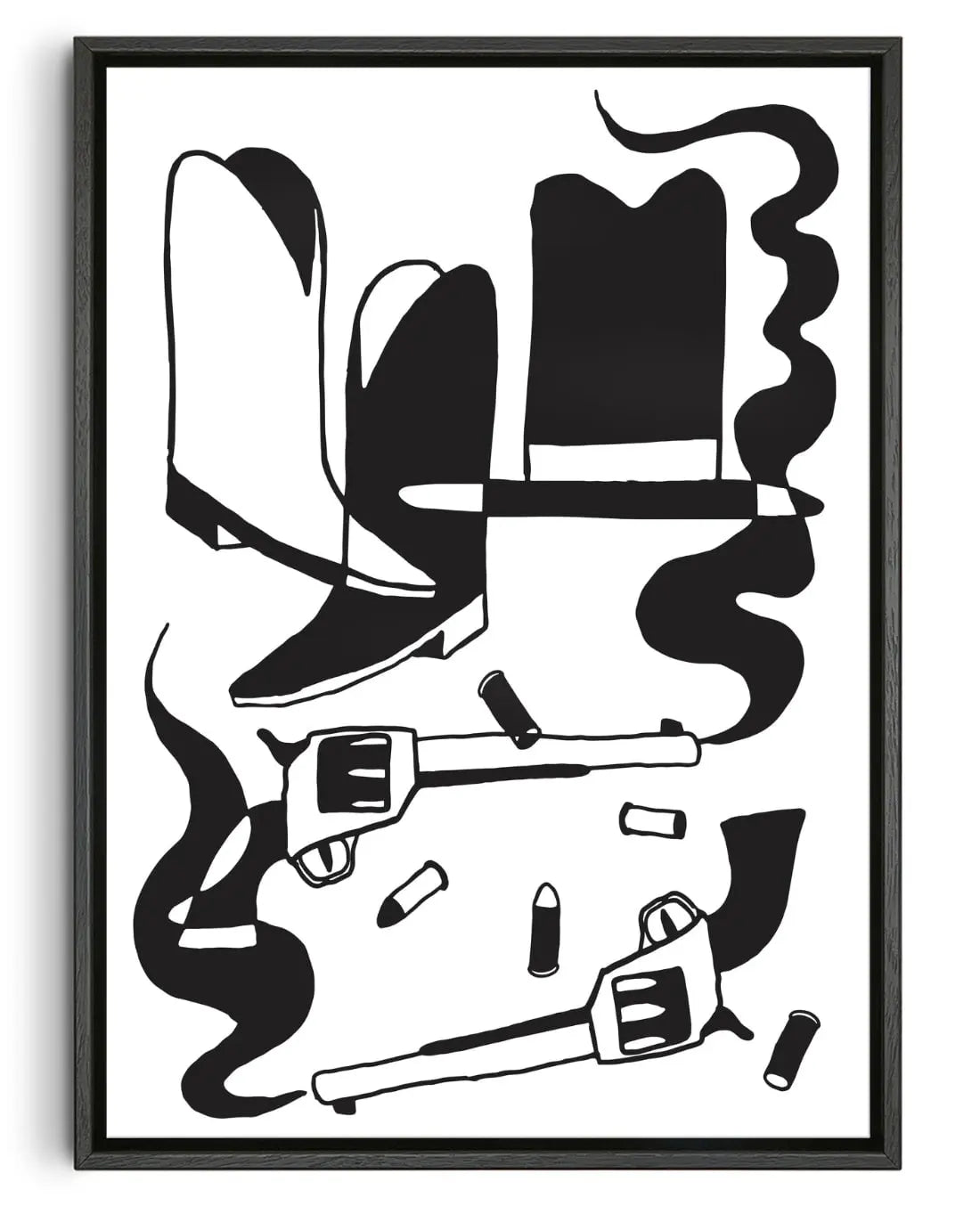 BEST WESTERN contemporary wall art print by Max Blackmore - sold by DROOL