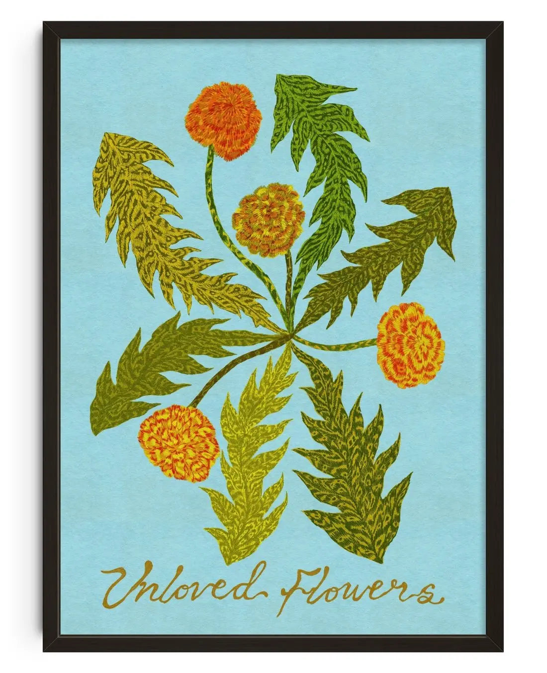 Unloved Flowers contemporary wall art print by Kwonny - sold by DROOL