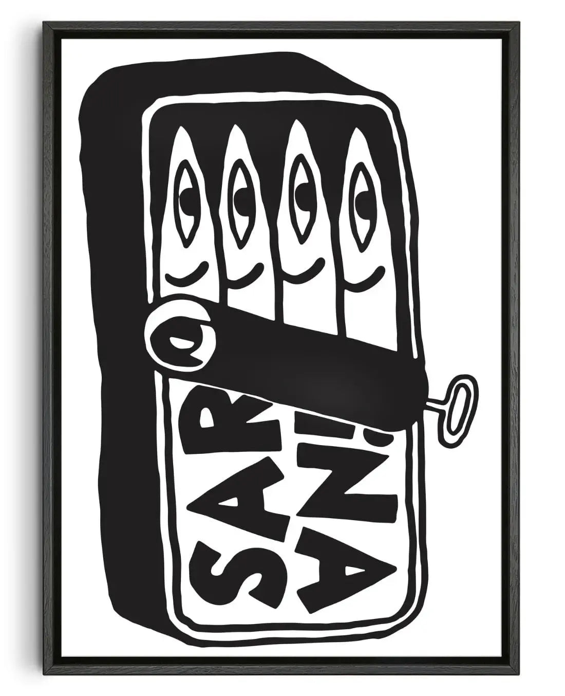 Sardina contemporary wall art print by Max Blackmore - sold by DROOL