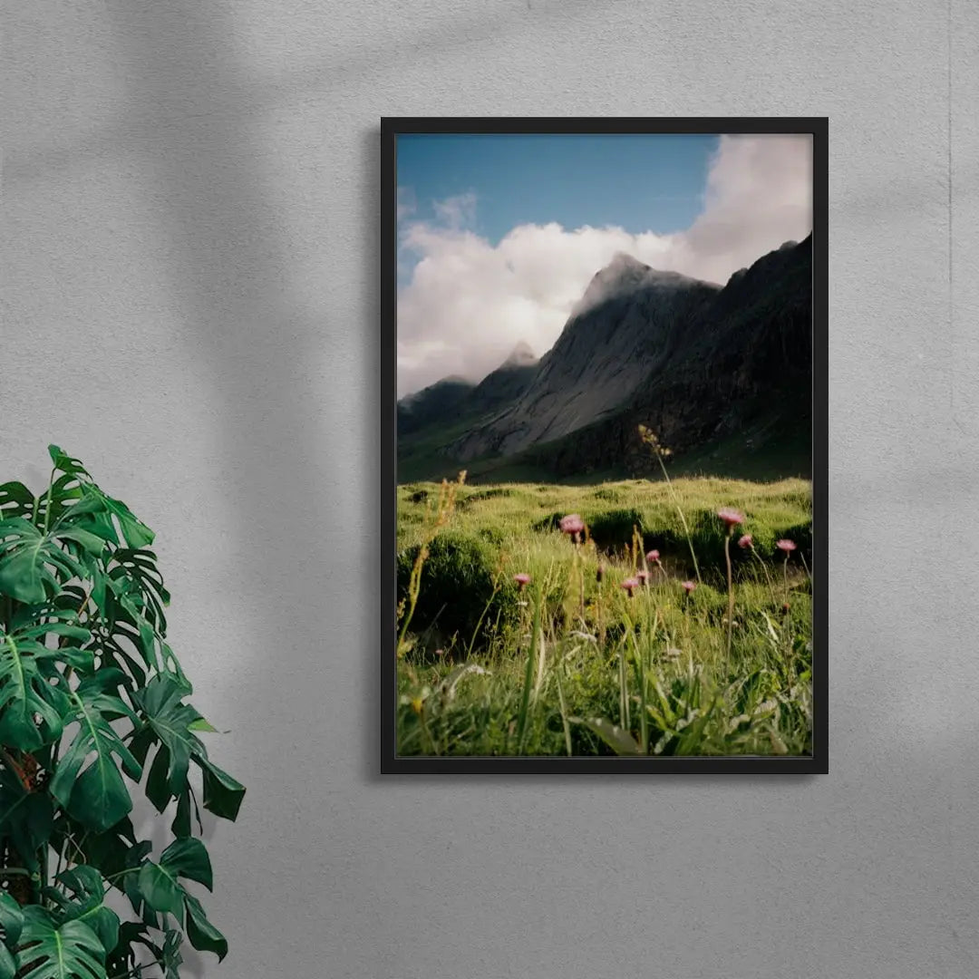 Misty Mountain contemporary wall art print by Hannes Becker - sold by DROOL