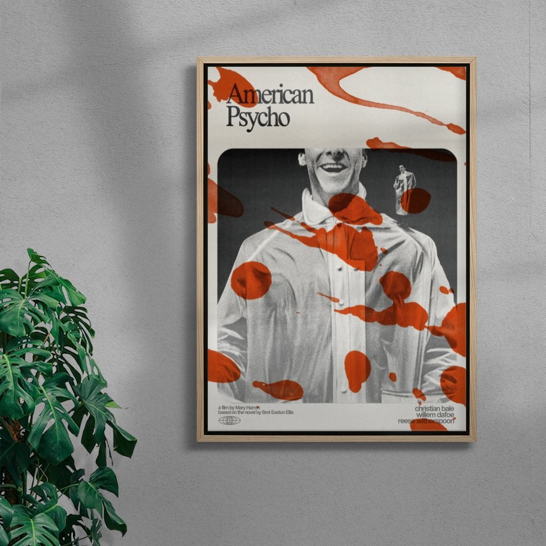 American Psycho contemporary wall art print by Justyna Frąckiewicz - sold by DROOL