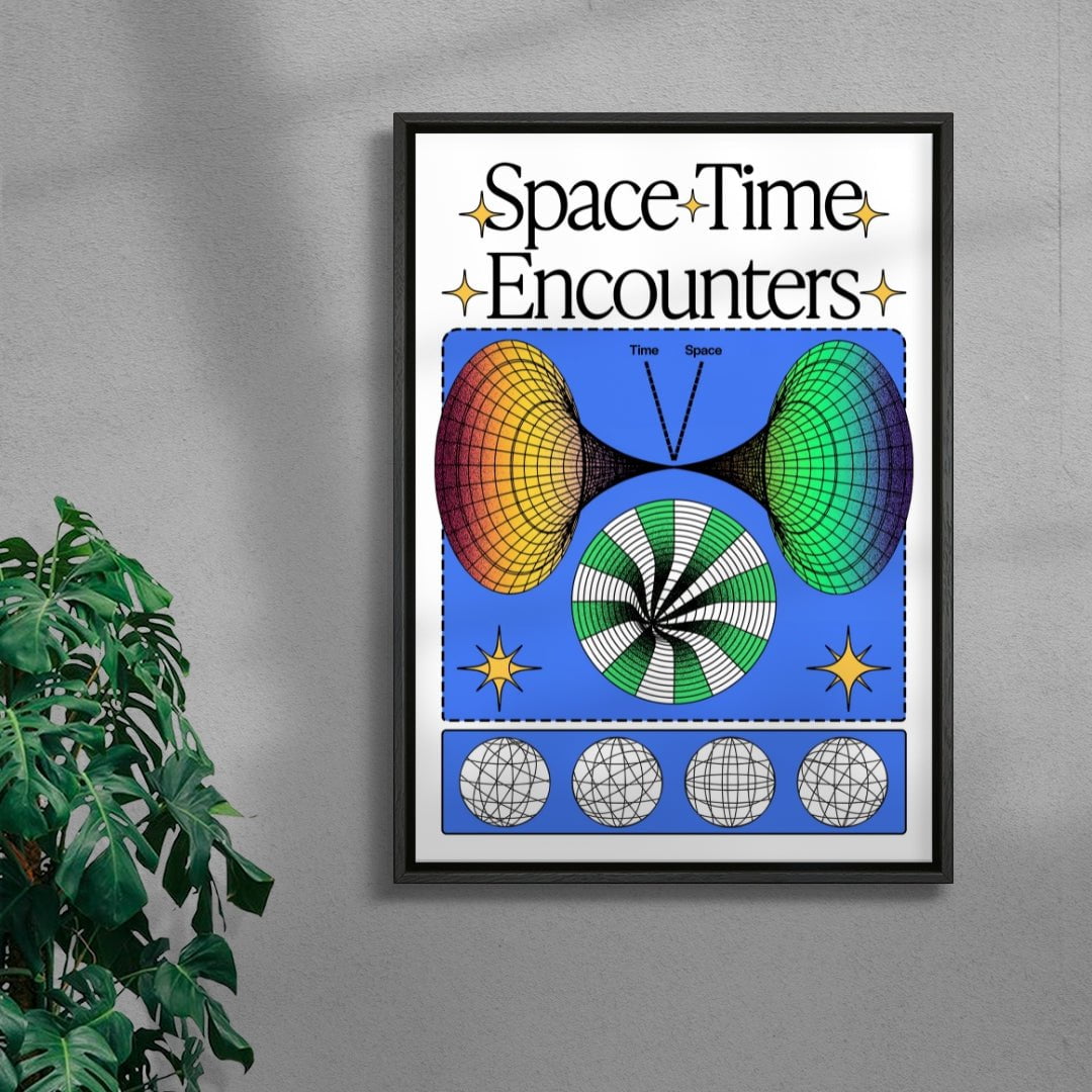 Space Time Encounters contemporary wall art print by Ricardo Schultz Ferraro - sold by DROOL