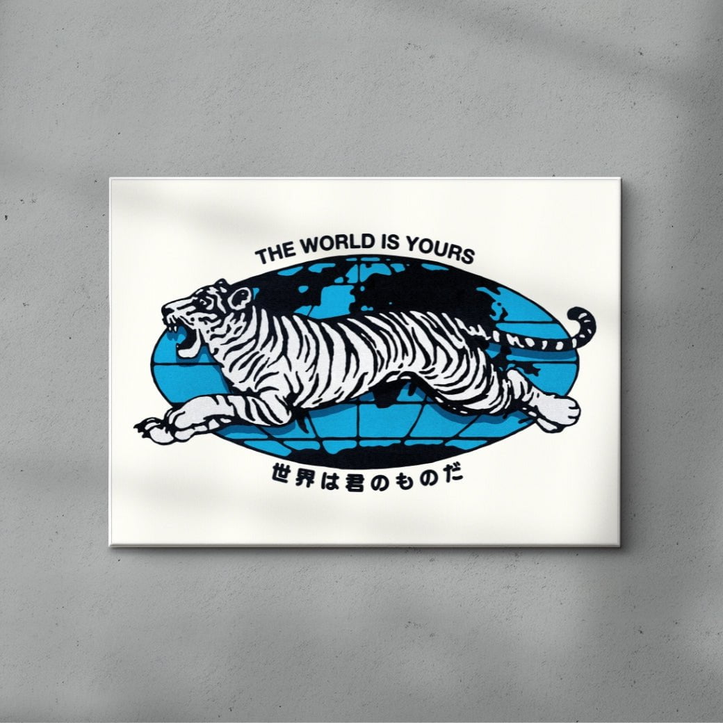 The World is Yours contemporary wall art print by Othman Zougam - sold by DROOL