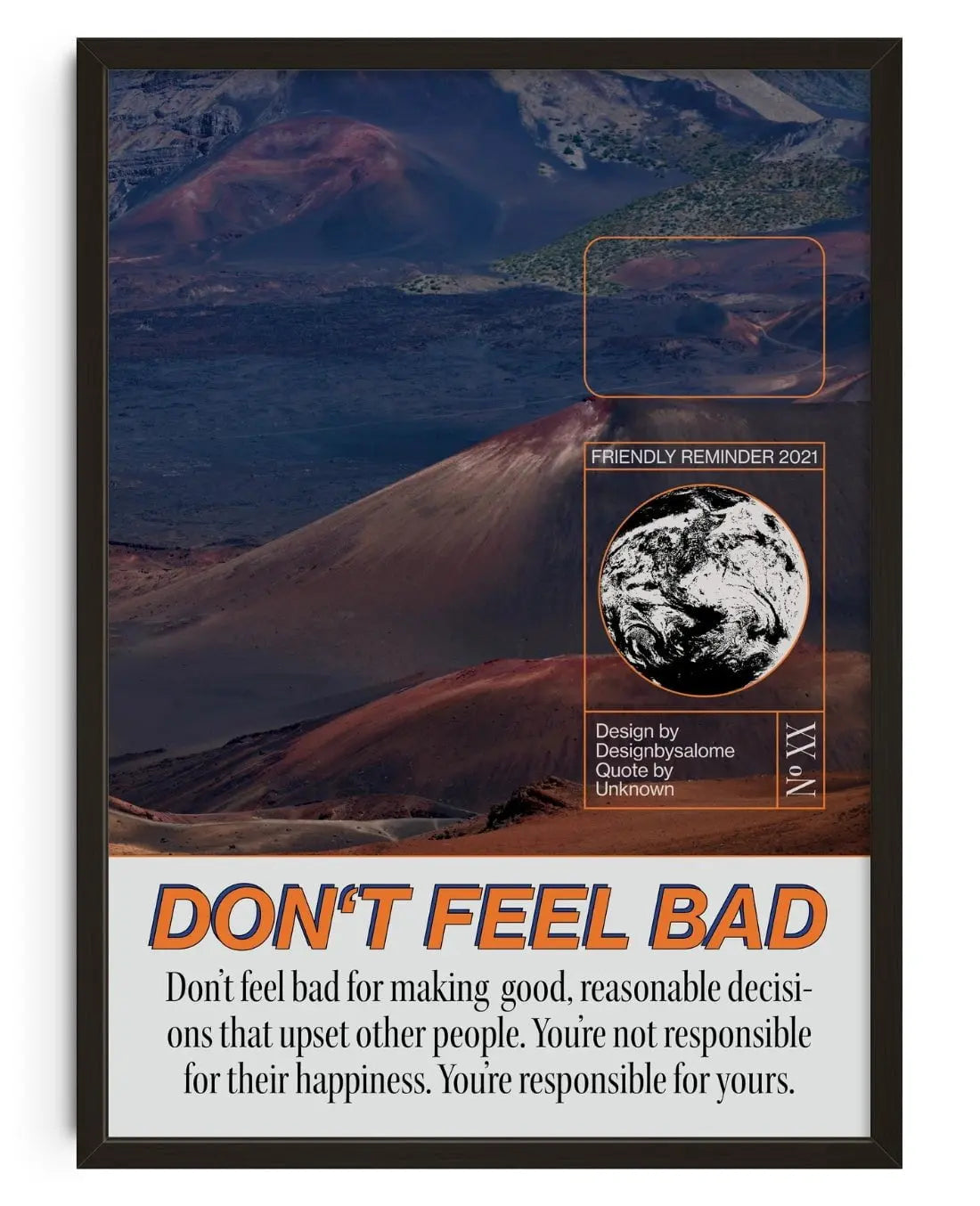 Don't feel bad contemporary wall art print by Salome Frenzel - sold by DROOL