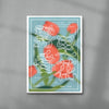 Flowers in the Fog contemporary wall art print by Gentle Oriental - sold by DROOL