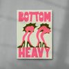 Bottom Heavy contemporary wall art print by Ciara Wade - sold by DROOL