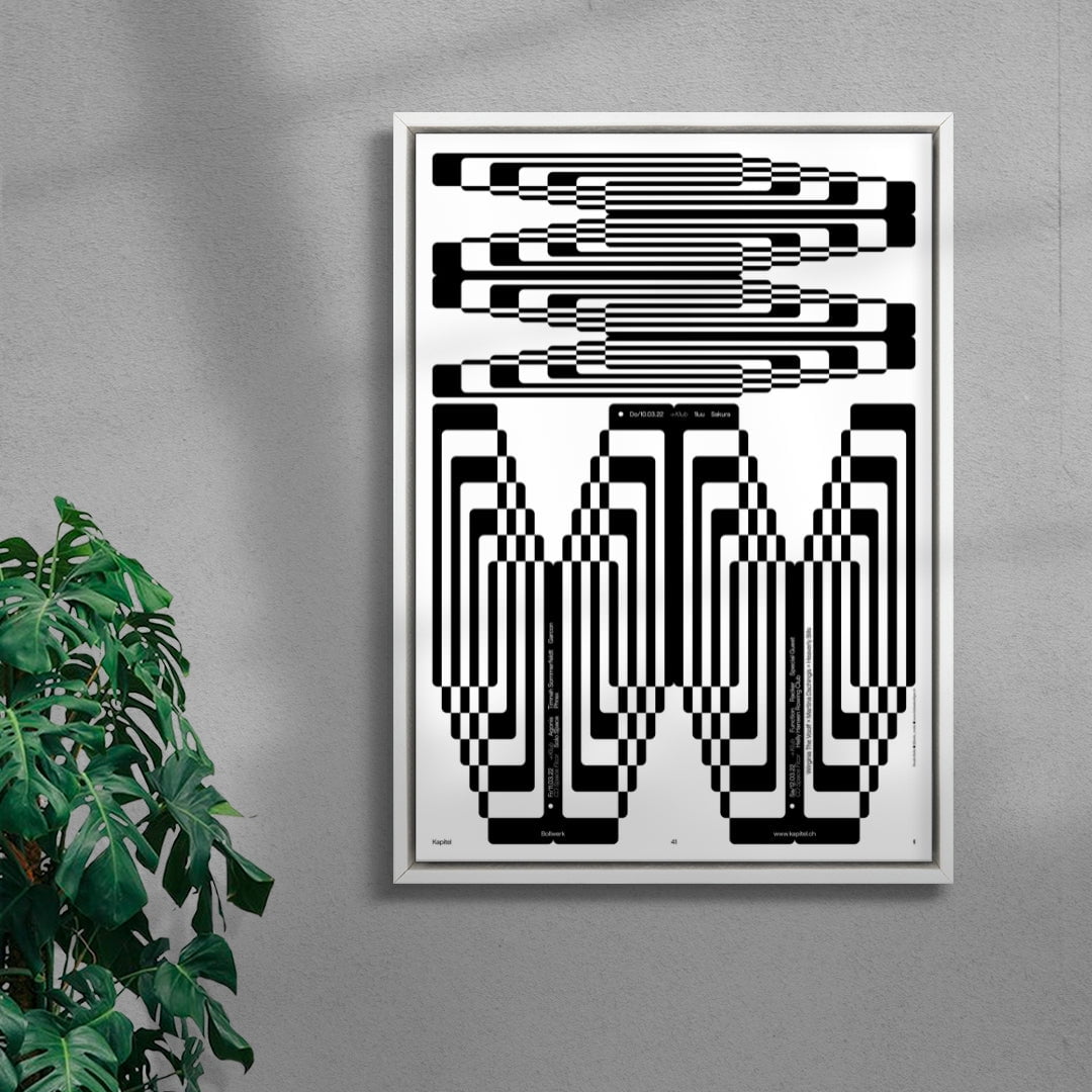 Bollwerk Weekender contemporary wall art print by Bollo - sold by DROOL