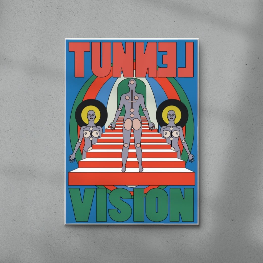 Tunnel Vision contemporary wall art print by Reza Hasni - sold by DROOL