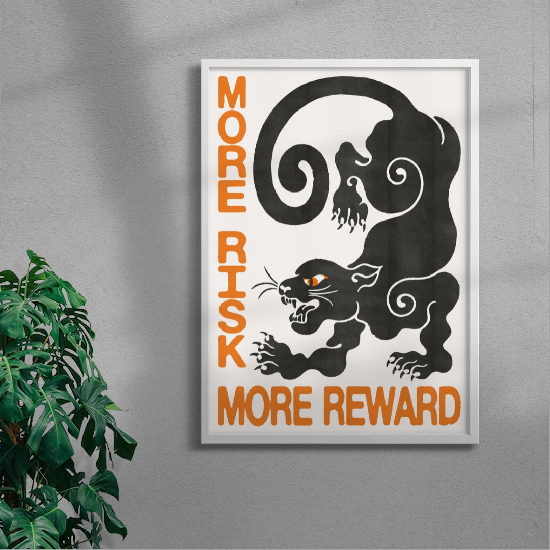 11.7x16.5" (A3) / Unframed Risk Reward - UNFRAMED contemporary wall art print by Alexander Khabbazi - sold by DROOL