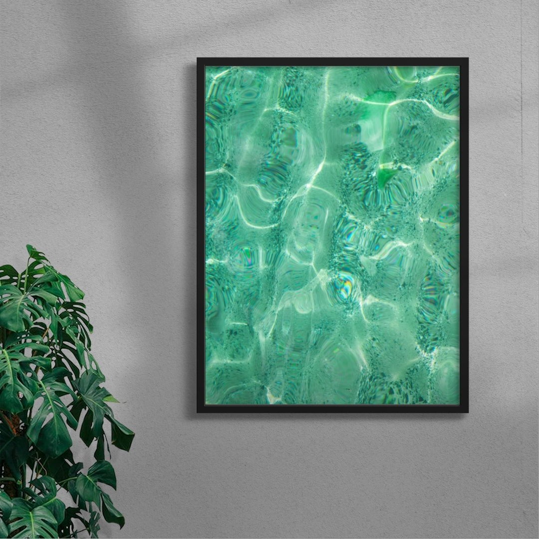 haze in the water contemporary wall art print by Eve Lee - sold by DROOL