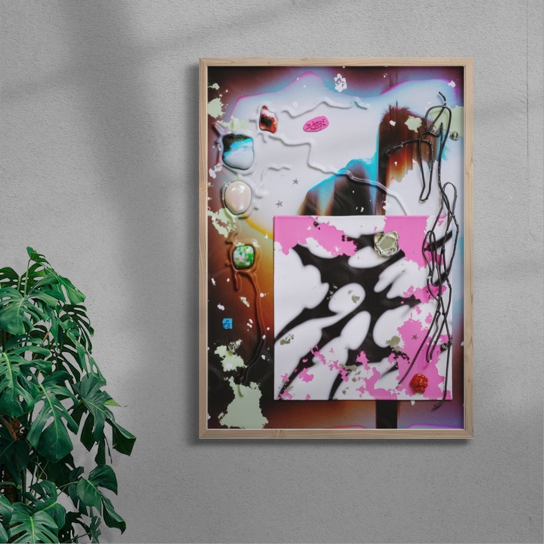 Running Away contemporary wall art print by Kitasavi - sold by DROOL
