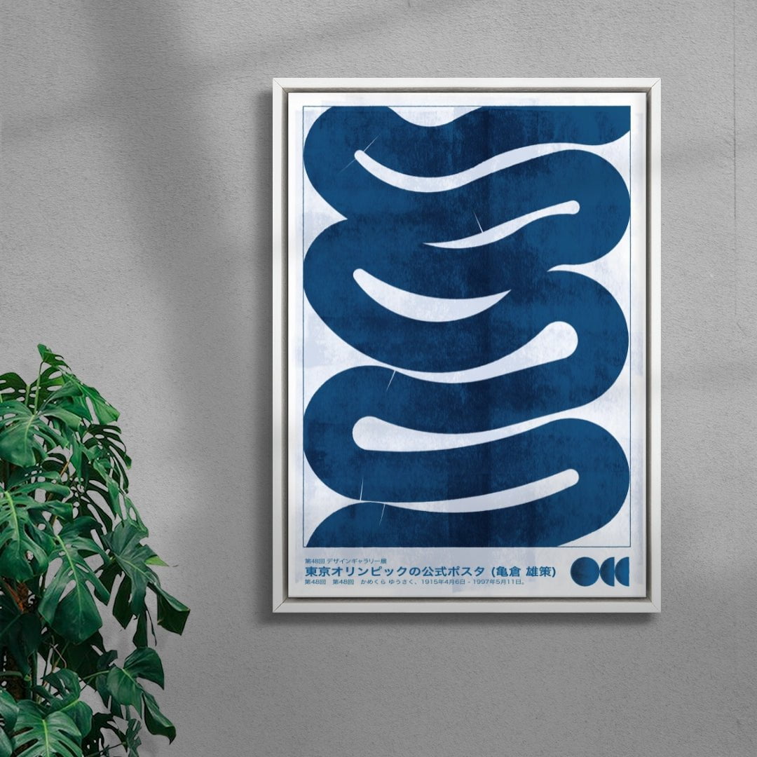Waves contemporary wall art print by Alexander Khabbazi - sold by DROOL