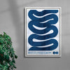 Waves contemporary wall art print by Alexander Khabbazi - sold by DROOL