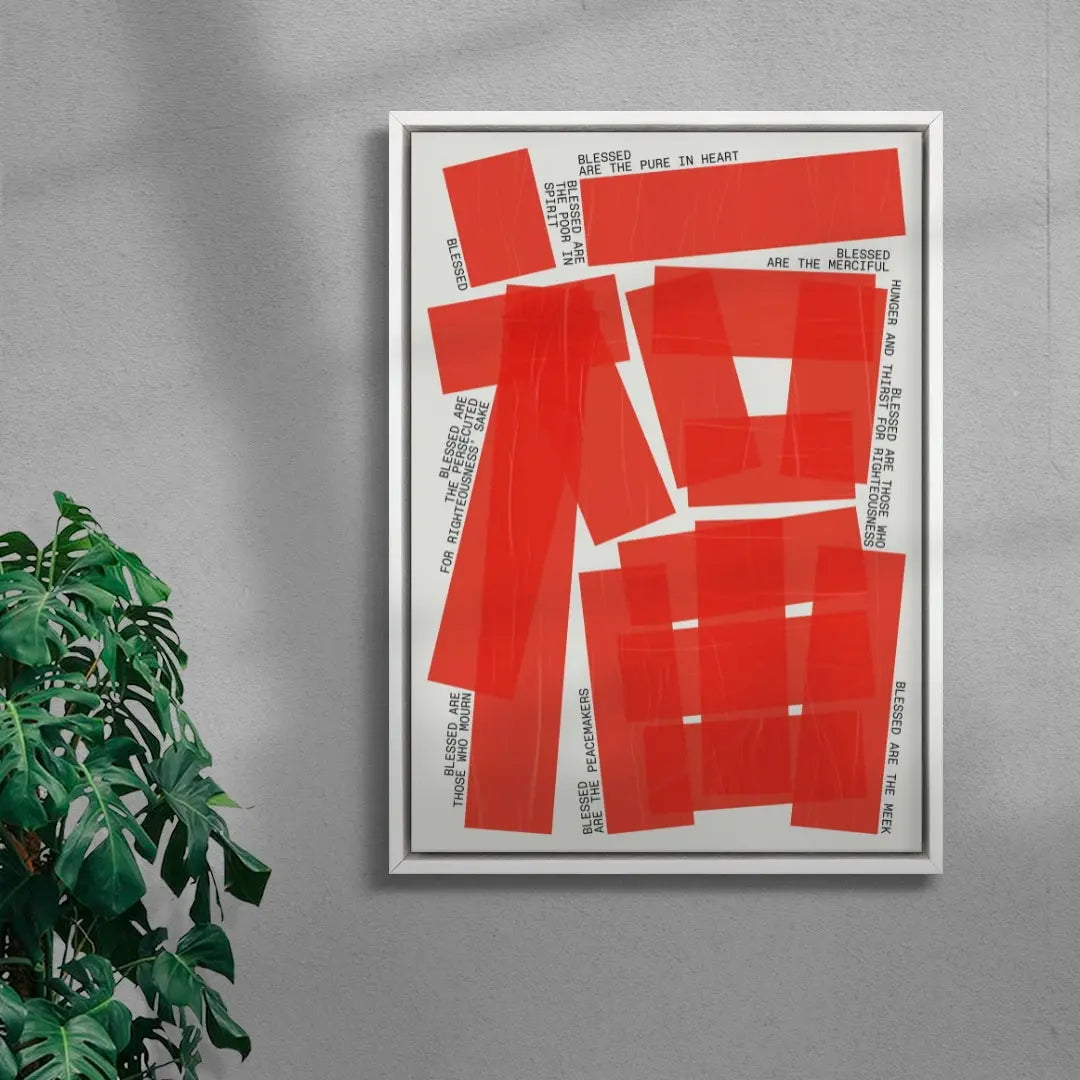 EIGHT BLESSINGS contemporary wall art print by Xtian Miller - sold by DROOL