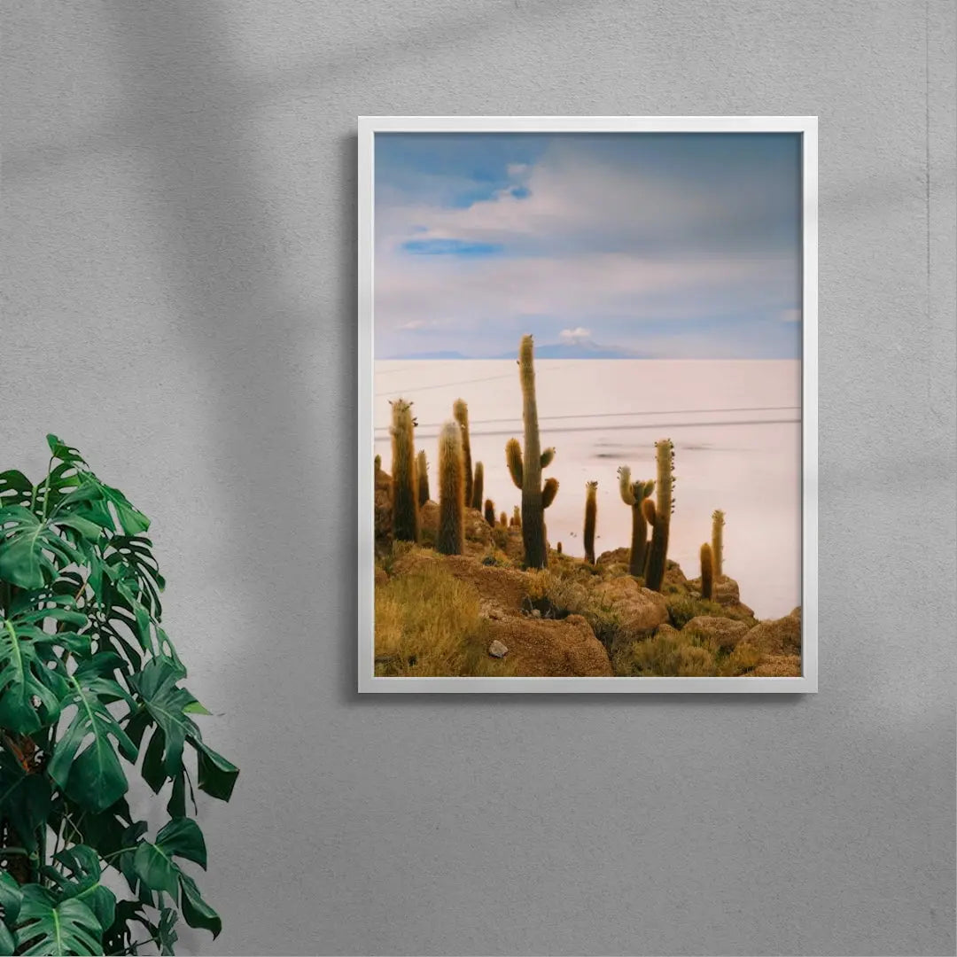 Salty Cacti contemporary wall art print by Mandy Sham - sold by DROOL