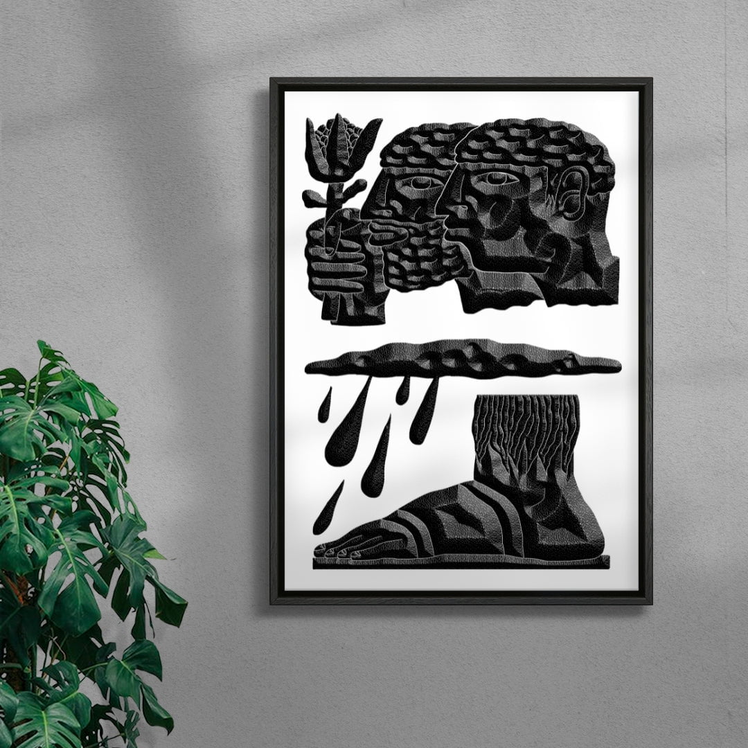The Brothers and the Oath contemporary wall art print by Célestin Krier - sold by DROOL