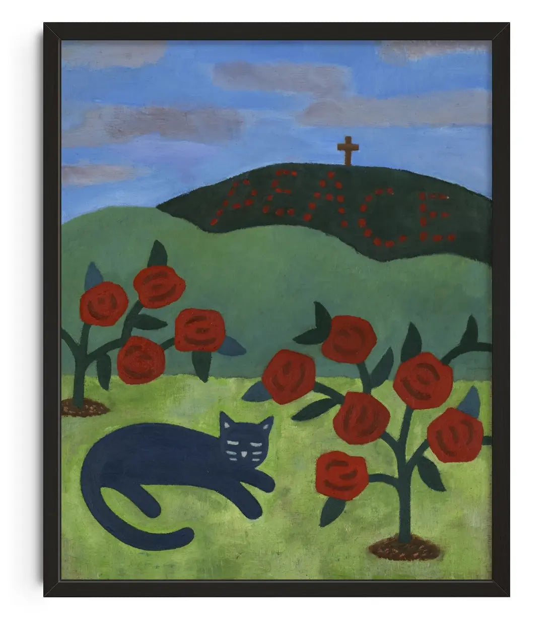 Feline fine  contemporary art print by Tish von Broen - sold by DROOL