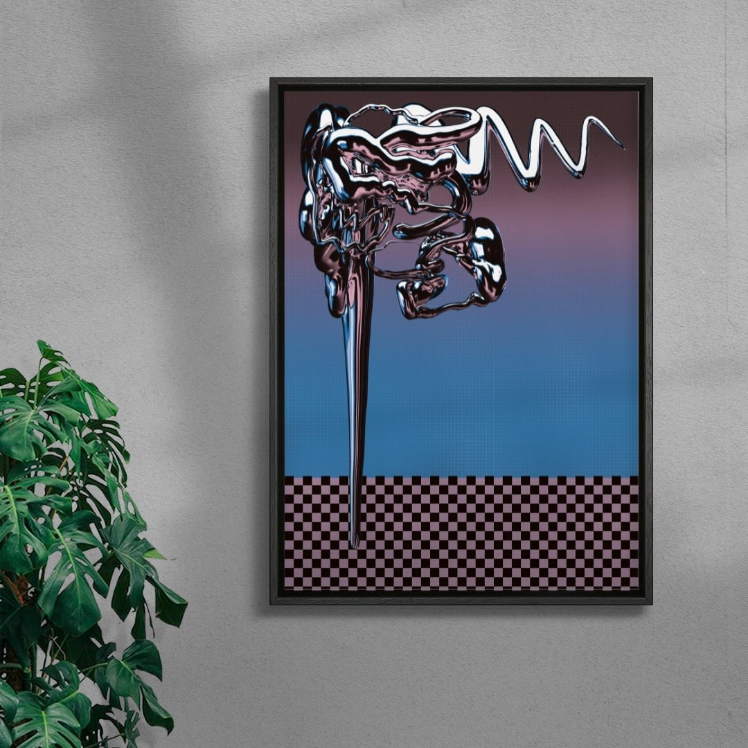 Virtual Dream 1/3 contemporary wall art print by Tristan Miller - sold by DROOL