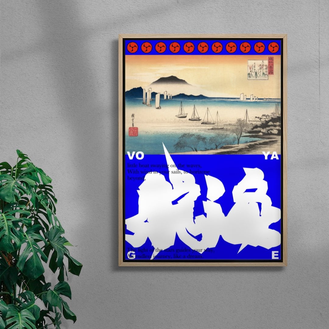 VOYAGE contemporary wall art print by Ren Morita - sold by DROOL