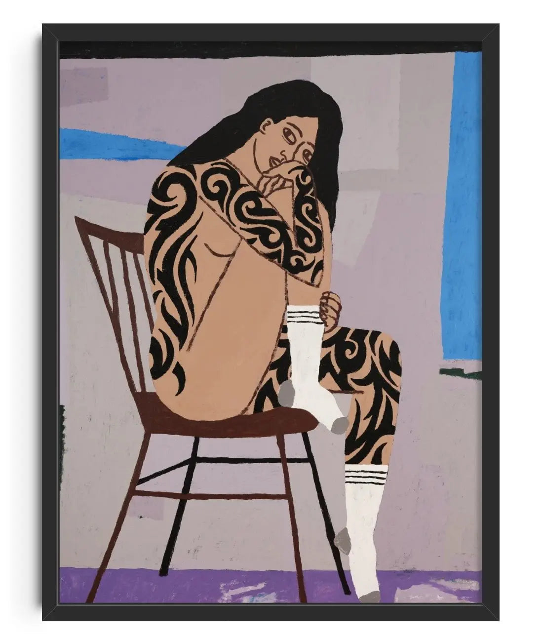 Figure In Repose no 1 contemporary wall art print by Colby Edwards - sold by DROOL