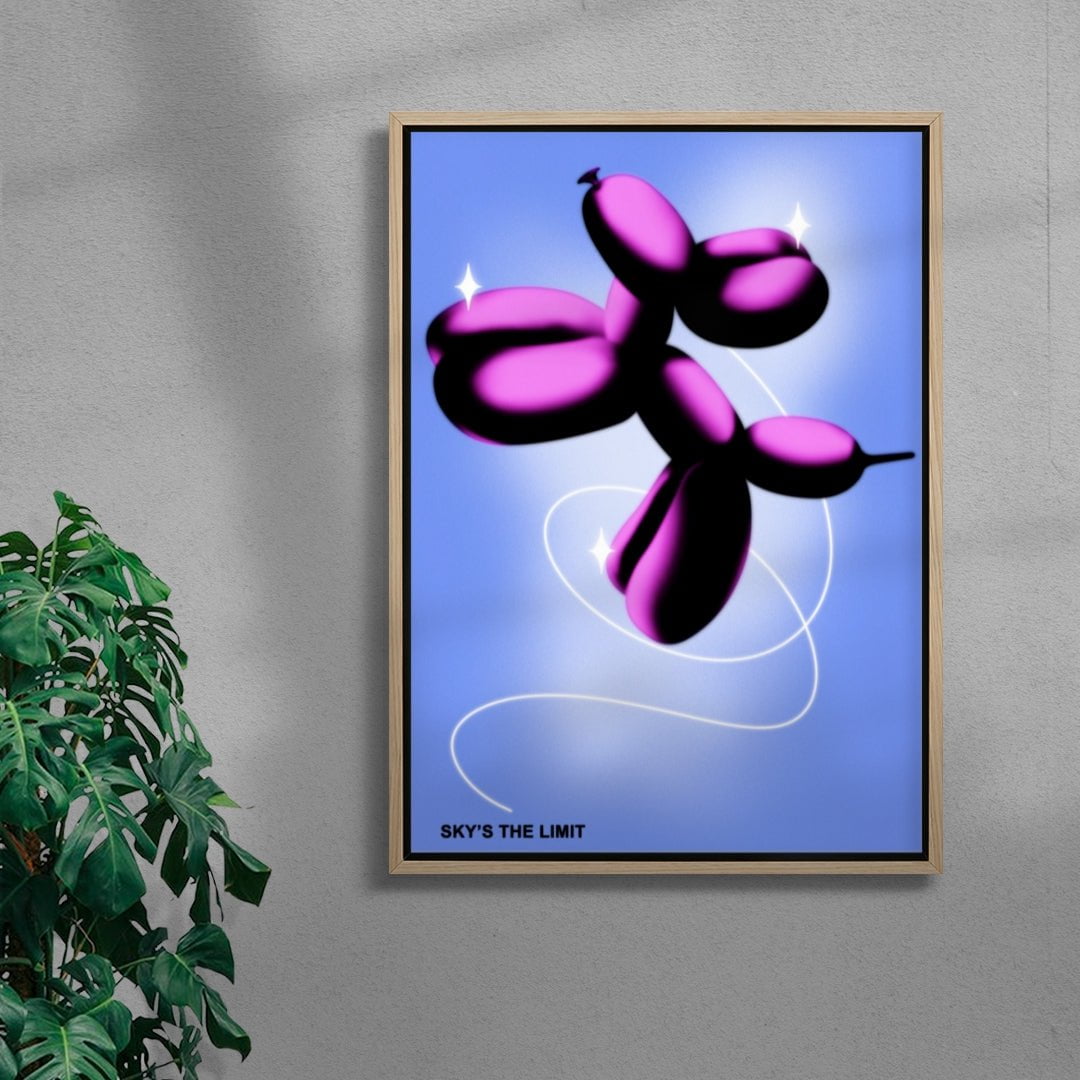 SKY'S THE LIMIT contemporary wall art print by GOOD OMEN - sold by DROOL