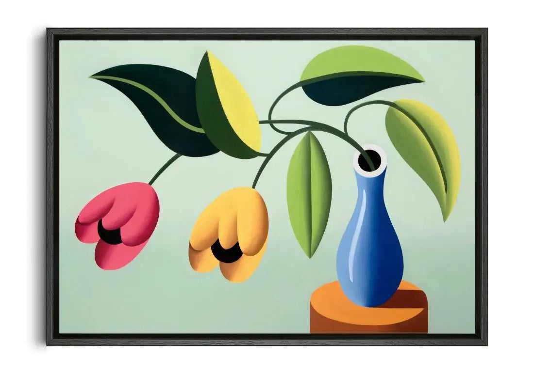 Flowers contemporary wall art print by Juan de la Rica - sold by DROOL