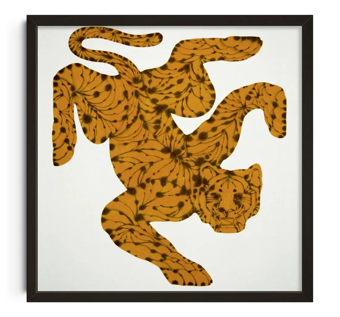 Dancing Tiger contemporary art print by Kwonny - sold by DROOL