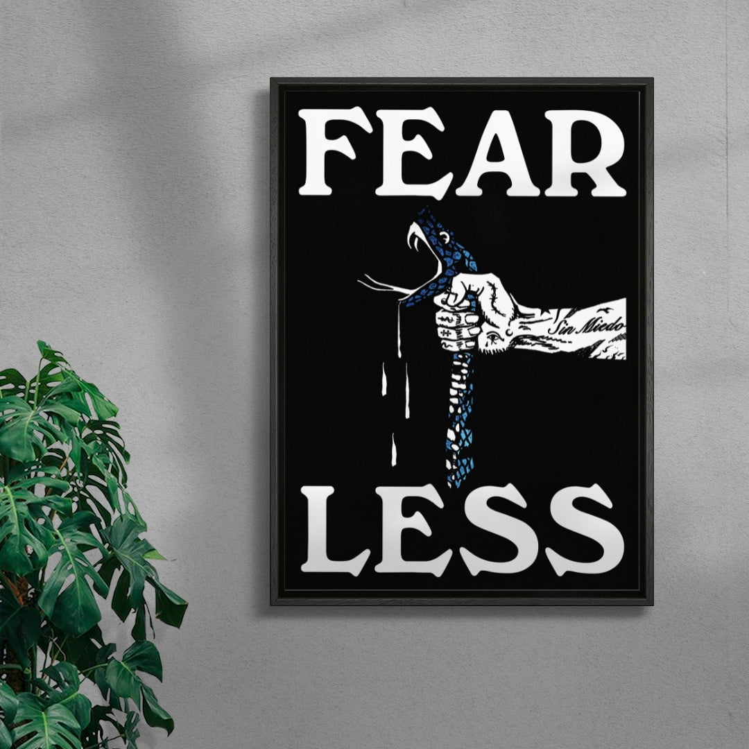 Fearless contemporary wall art print by Utsav Verma - sold by DROOL