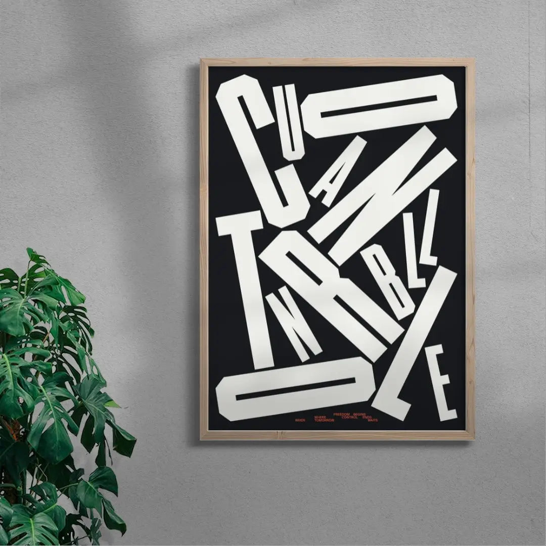 UNCONTROLLABLE contemporary wall art print by Xtian Miller - sold by DROOL