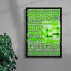 Poster 19 contemporary canvas art print by Gang Buron-Yi - sold by DROOL