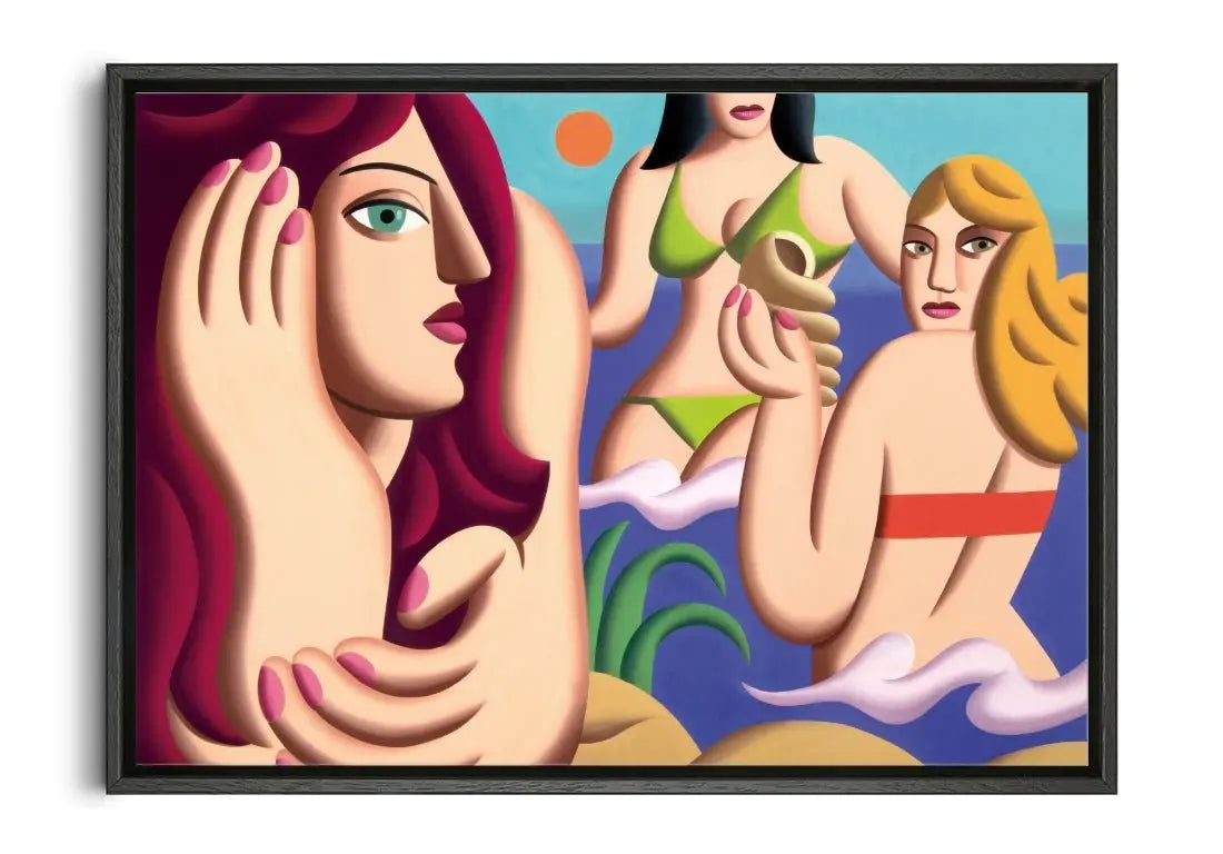 High tide contemporary wall art print by Juan de la Rica - sold by DROOL