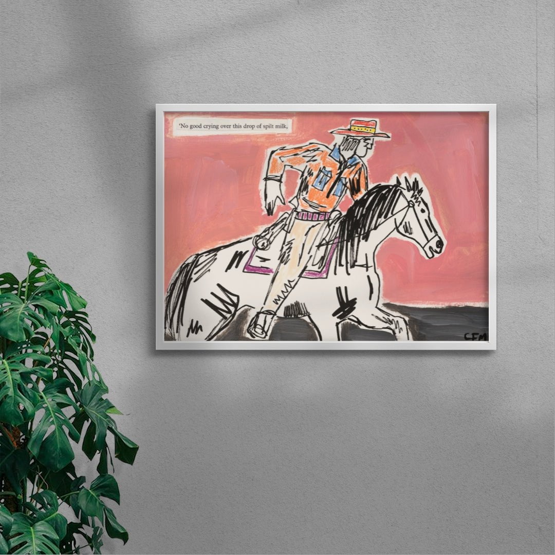 Pursue contemporary wall art print by Caitlin Flood-Molyneux - sold by DROOL