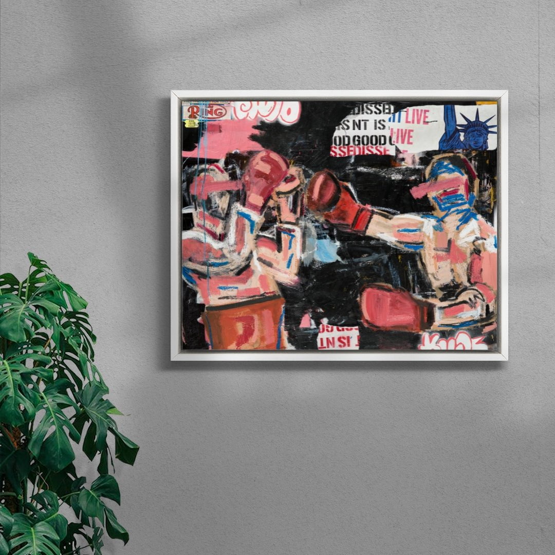 Midnight Emotions Whilst in New York contemporary wall art print by Caitlin Flood-Molyneux - sold by DROOL