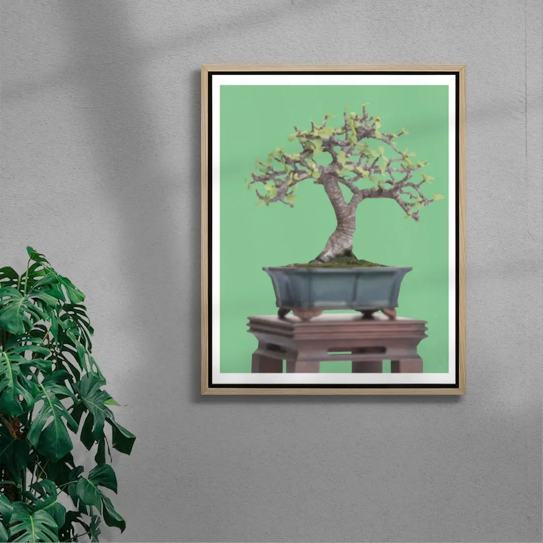 Hum contemporary wall art print by Jimmy Tran - sold by DROOL