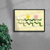 Flower 5 contemporary wall art print by Max Blackmore - sold by DROOL