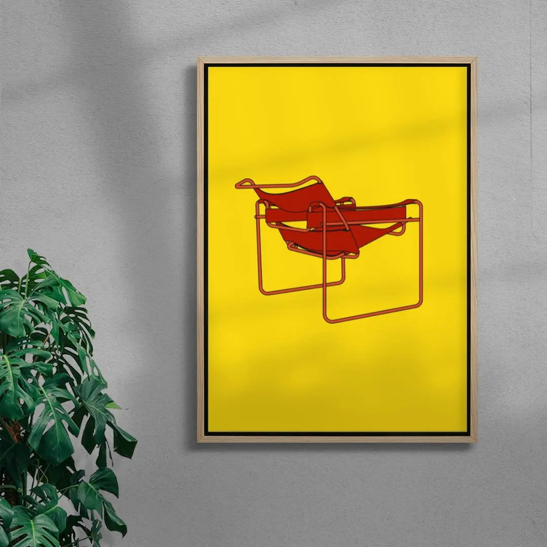 CHAIR contemporary wall art print by Thomas Hedger - sold by DROOL