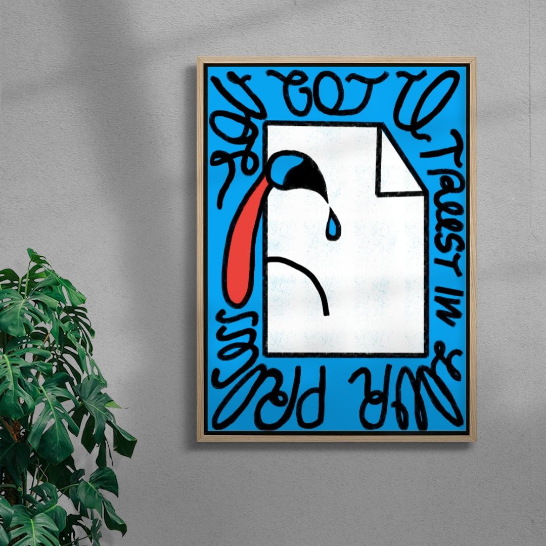 Trust the Process contemporary wall art print by Carilla Karahan - sold by DROOL