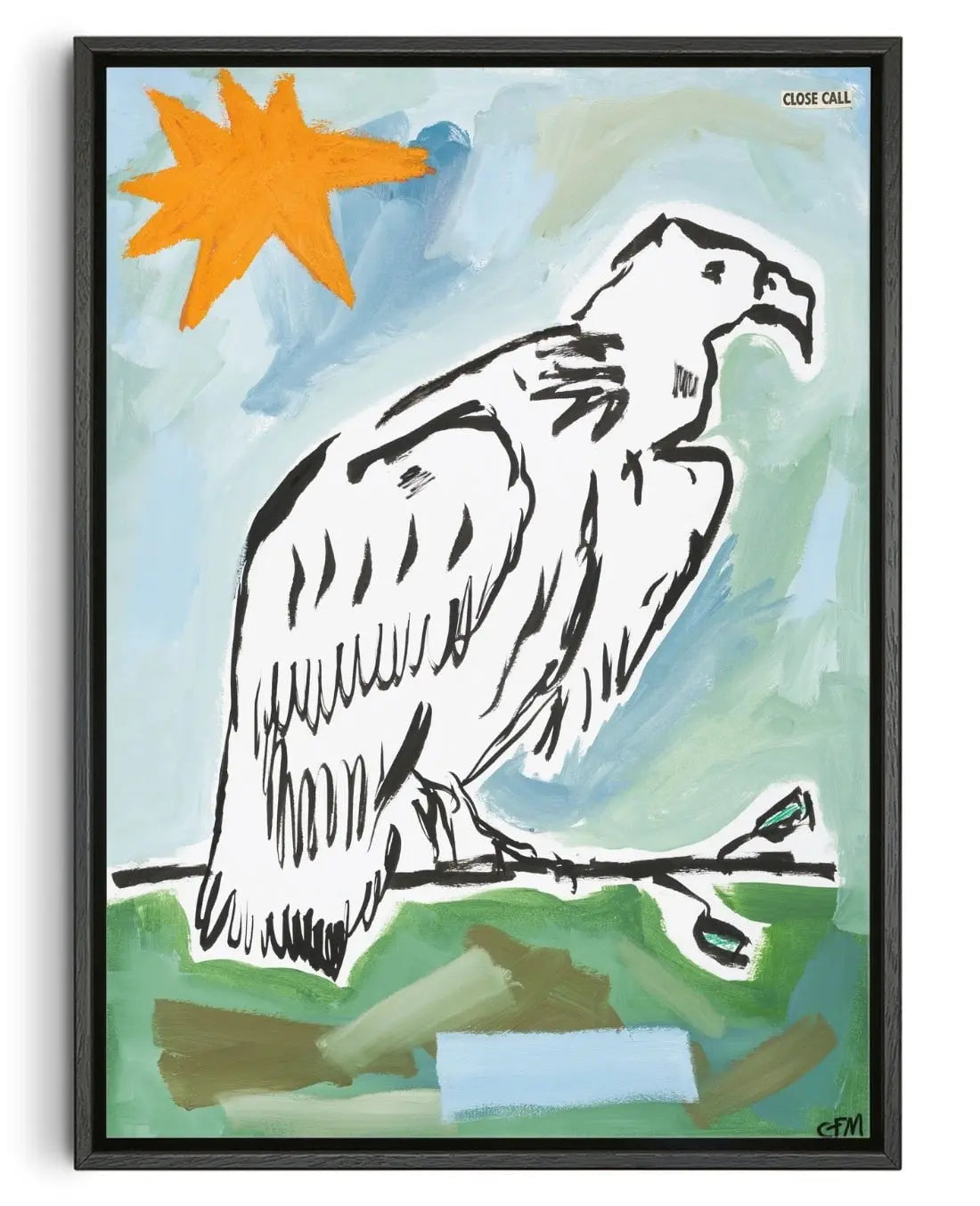 Vulture Watching contemporary wall art print by Caitlin Flood-Molyneux - sold by DROOL