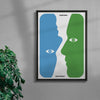 Sometimes Upside Down contemporary wall art print by John Schulisch - sold by DROOL