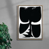 Black rose contemporary wall art print by Konrad Grafik - sold by DROOL