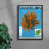 Dandelion contemporary wall art print by Studio Trikken - sold by DROOL