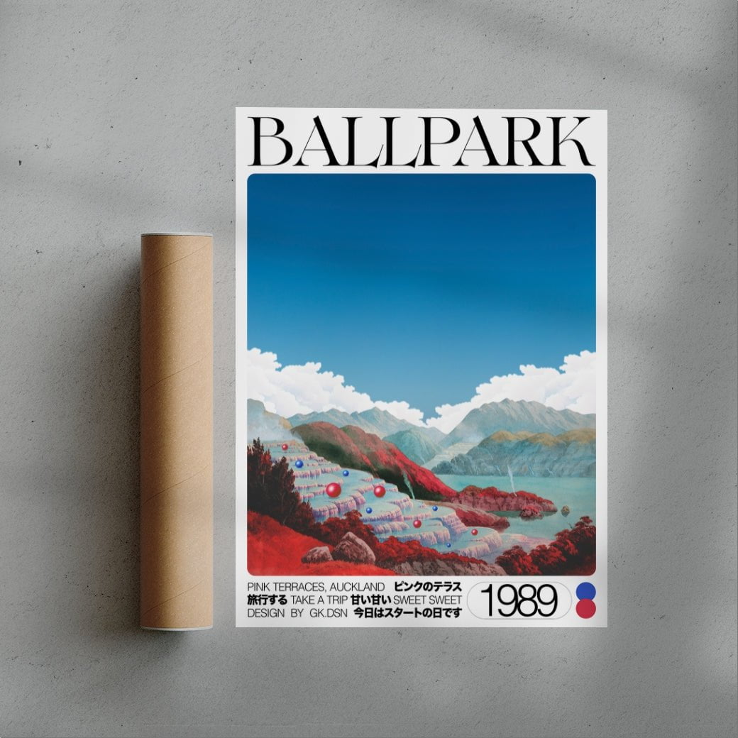 11.7x16.5" (A3) BALLPARK - UNFRAMED contemporary wall art print by George Kempster - sold by DROOL